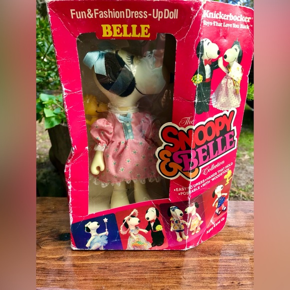 Vintage 1965 KNICKERBOCKER Snoopy Belle Poseable Figure Doll Accessory Woodstock - Picture 2 of 11